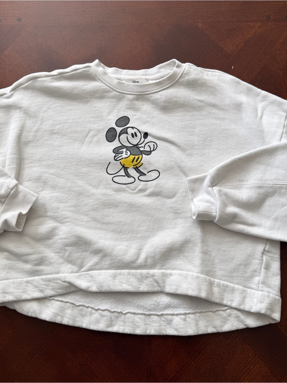Disney Mickey Mouse Genuine Mousewear Pullover White Sweatshirt Sz S
